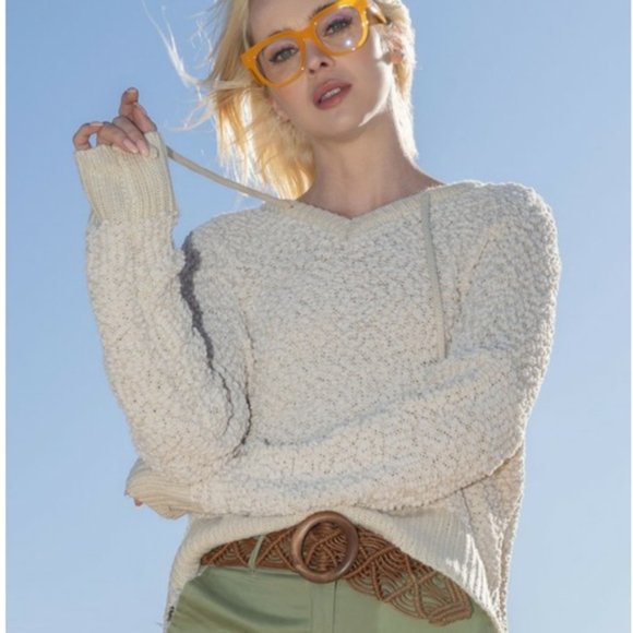 Very J Chenille Hoodie SZ - S/M - Picture 2 of 5